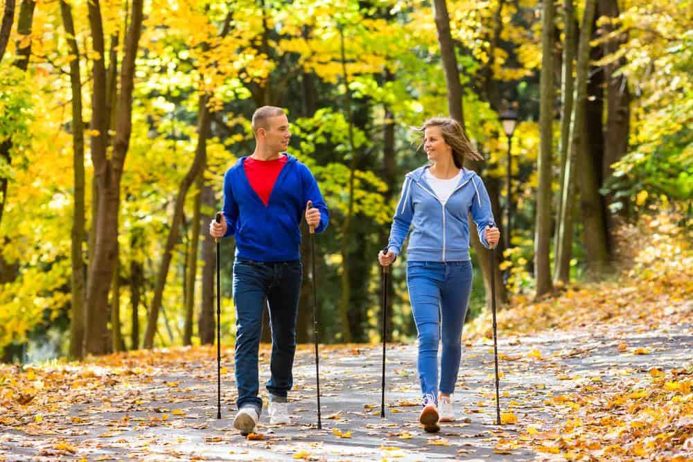 Nordic walking as low impact exercise